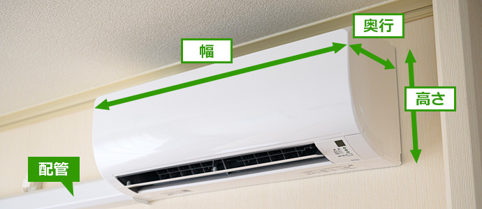 室内機の寸法