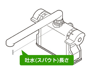 浴室スパウト　台付き