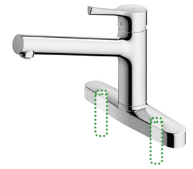 ツーホール（台付き）