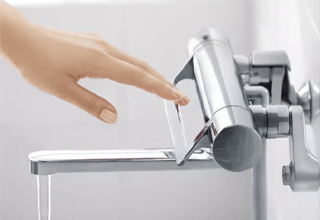 浴室水栓タイプ　アーチハンドル水栓