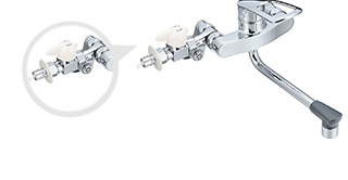 キッチン分岐水栓　分岐水栓付き蛇口