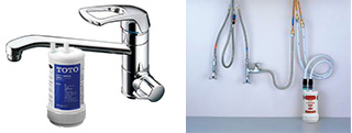 キッチン浄水機能付き水栓　ビルトイン浄水器型(アンダーシンク)