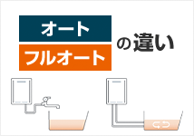 給湯器 オート・フルオートの違い