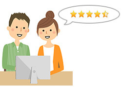 親切で丁寧な施工だったかなどレビューや口コミを判断材料の１つに｜ガスコンロ交換業者を選ぶポイント（見積り時）