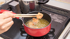 揚げ物温度調節