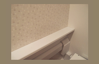 落ち着いた中にもメリハリのある内装です