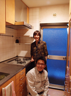 施工後のキッチン