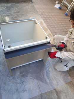 工事当日の様子