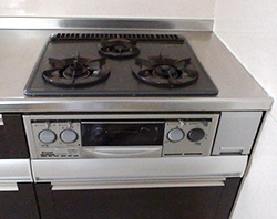 施工前のガスコンロ