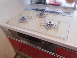 施工前のコンロ