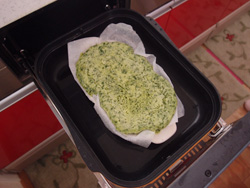 キャセロールで作っていただいたほうれん草の蒸しパン