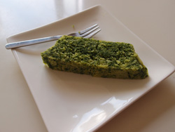 キャセロールで作っていただいたほうれん草の蒸しパン