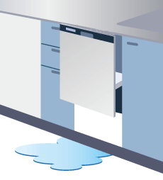 食洗機の水漏れ｜原因と対処法について