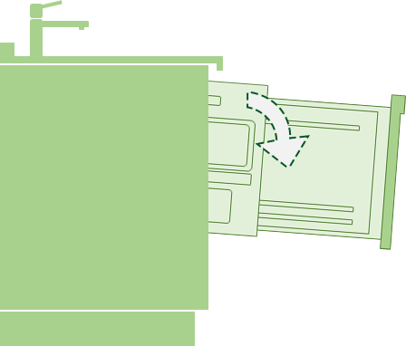 キッチン扉から引き出す時に食洗機が傾いてしまう｜ビルトイン食洗機の良くあるトラブル・故障