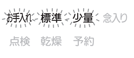 お手入れ、標準、少量が点滅しているのは水圧低下が原因｜三菱電機食洗機のエラー表示