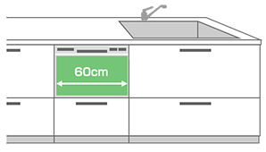 幅60cmの食洗機を交換する
