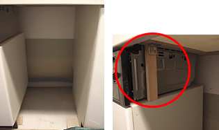 ビルトイン食洗機　施工前写真