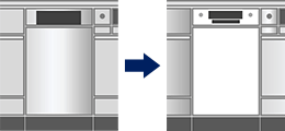 海外製ビルトイン食洗機交換工事