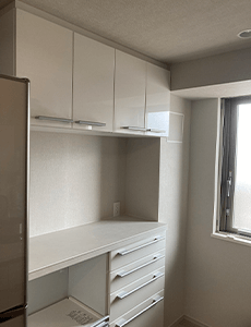 施工事例1｜LIXIL(INAX) カップボード（キッチンボード） リシェル