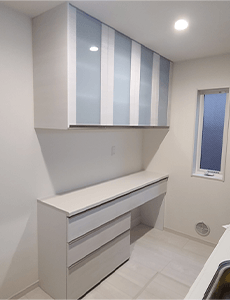 施工事例3｜LIXIL(INAX) カップボード（キッチンボード） シエラS