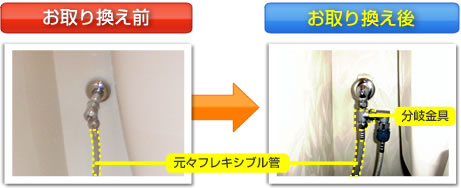 お取り換え前 お取り換え後