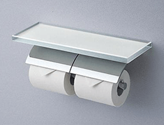 ダブル紙巻器ガラス製｜TOTOトイレットペーパーホルダー