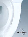 「セフィオンテクト」は便器の陶器表面の凹凸を100万分の1mmのナノレベルでなめらかに仕上げ汚れが付きにくくすると同時に、美しさを持続するTOTO独自の技術です。「セフィオンテクト」の技術は日本、アメリカ、ヨーロッパ、アジア諸国でも特許を取得しています。
