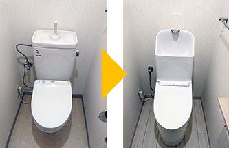 トイレ交換と床クッションフロアの内装リフォームをセットで行う場合にかかる時間の目安・工数