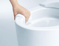TOTOのフチなし形状｜トイレまるごと交換で清掃性が向上