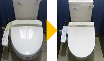 便座のみ交換にかかる施工時間・日数｜便座には普通便座・暖房便座（ヒーター付き便座）・暖房温水洗浄便座があります