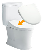 TOTO ピュアレストQR（便器部品番：CS232B-NW1、ホワイト、床排水芯200mm固定タイプ）、タンク部品番：SH232BA-NW1（手洗い無し・止水栓付き）、ウォシュレット TCF4714 セットのトイレ交換費用を説明する画像。トイレ便器 TOTO ピュアレストQR（60%オフ）＋温水洗浄便座 TOTO ウォシュレット・TCF4714（39%オフ）＋基本工事費の合計＝税込174,672円