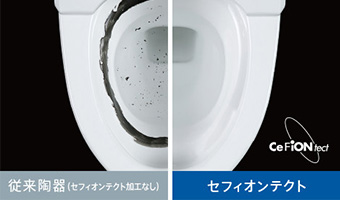 TOTO ネオレスト　セフィオンテクト洗浄後