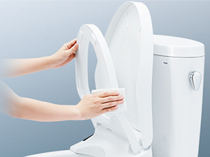 TOTO ネオレスト　便座のつぎ目をなくした「クリーン便座(つぎ目なし)」