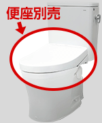 便座は別売りになります